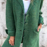 Renée - Manteau long décontracté avec revers
