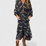 Manon | Robe Maxi Rayée Boho Élégante