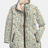 Camélia | Veste Matelassée Imprimée Florale Enchantante