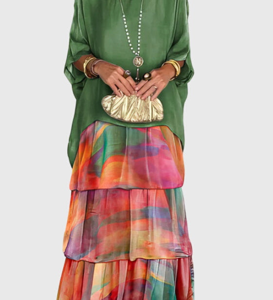 Patricia | Robe Élégante Longue et Fluide