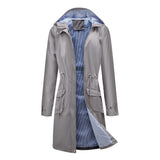 Herminia | Imperméable pour femme avec capuche et cordon ajustable à la taille