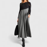 Jeanne | Robe Maxi Élégante à Manches Longues