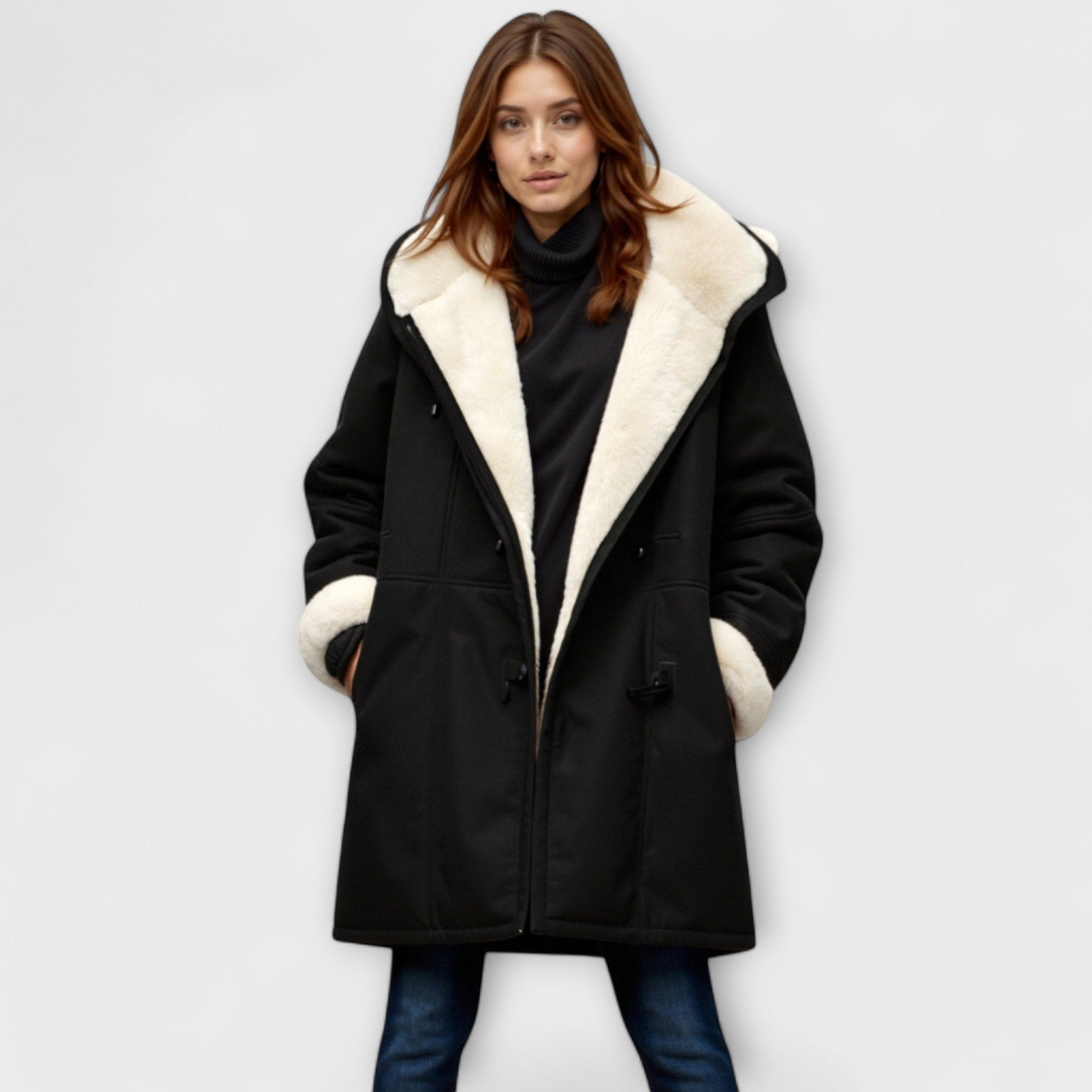 Ana - Manteau Confortable avec Fourrure