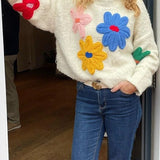 Loanne - Pull Floral Élégant