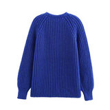 Éliette - Cardigan Tricot Bleu pour un Style Sans Effort