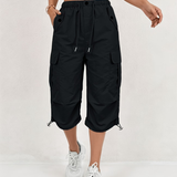 Sanne | Pantalon cargo trois-quarts confortable