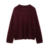 Garnelle - Pull Uni avec Col Rond