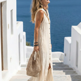 Marune - Maxi Robe à Capuche avec Boutons