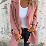 Renée - Manteau long décontracté avec revers