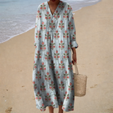 Yasmine | Robe Imprimée d'Été
