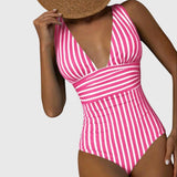 Sidonie | Maillot de bain une pièce à rayures avec soutien