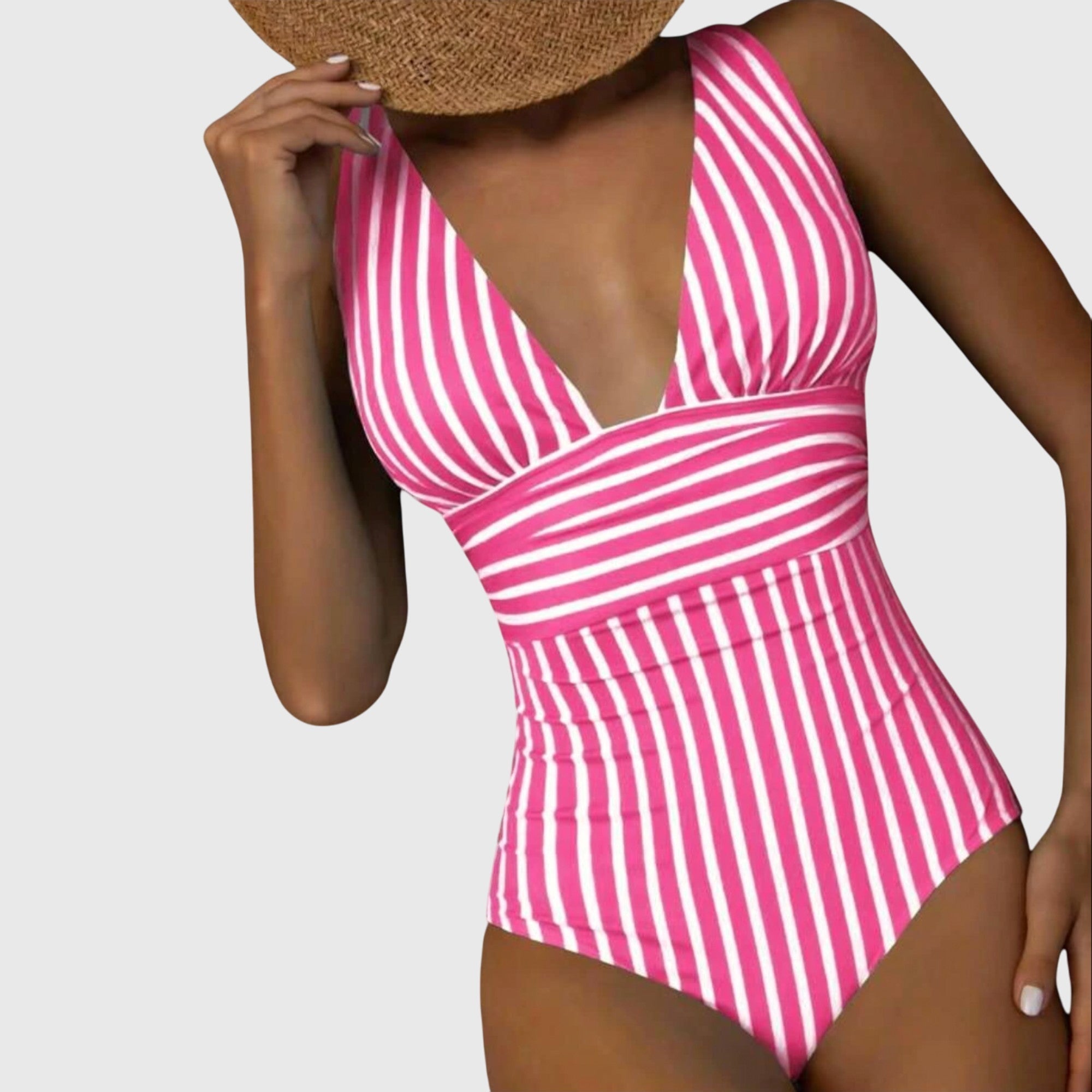 Sidonie | Maillot de bain une pièce à rayures avec soutien
