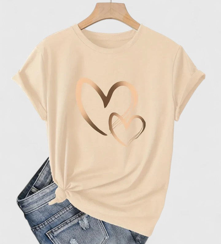 Clara | T Shirt Confortable à Manches Courtes