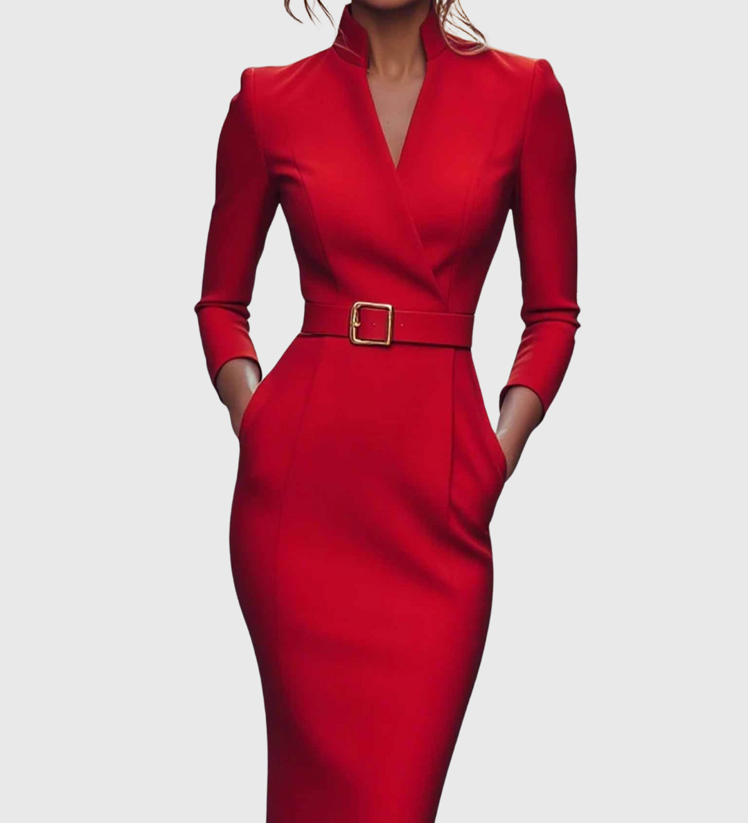 Camille | La Robe Maxi Power Ceinturée