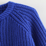Éliette - Cardigan Tricot Bleu pour un Style Sans Effort