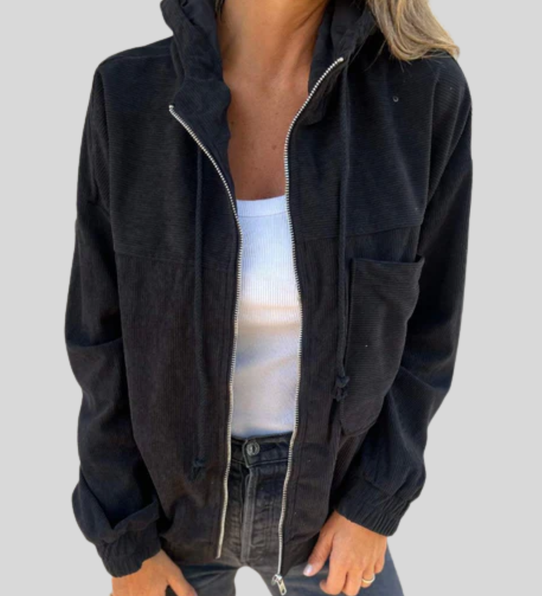 Delphine | Gilet zippé doux