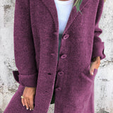 Renée - Manteau long décontracté avec revers