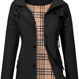 Léocadie | Parka pour femme avec capuche, boutons et poches