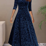 Sandrine | Robe d'Élégance en Velours pour les Fêtes