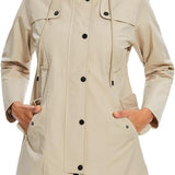 Léocadie | Parka pour femme avec capuche, boutons et poches