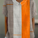 Lena | Chemise Rayée à Blocs de Couleur