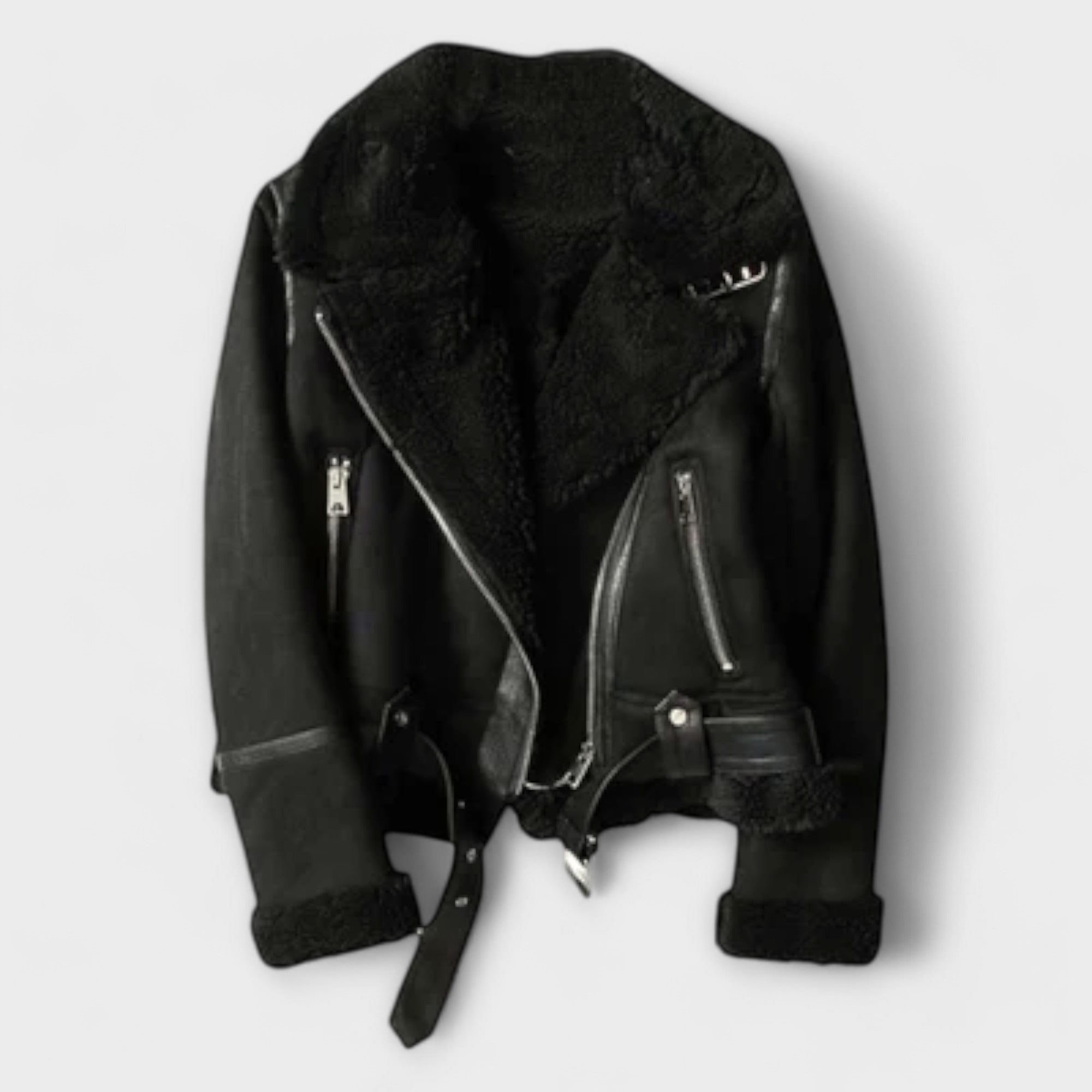 Catarina - Veste Aviateur en Daim
