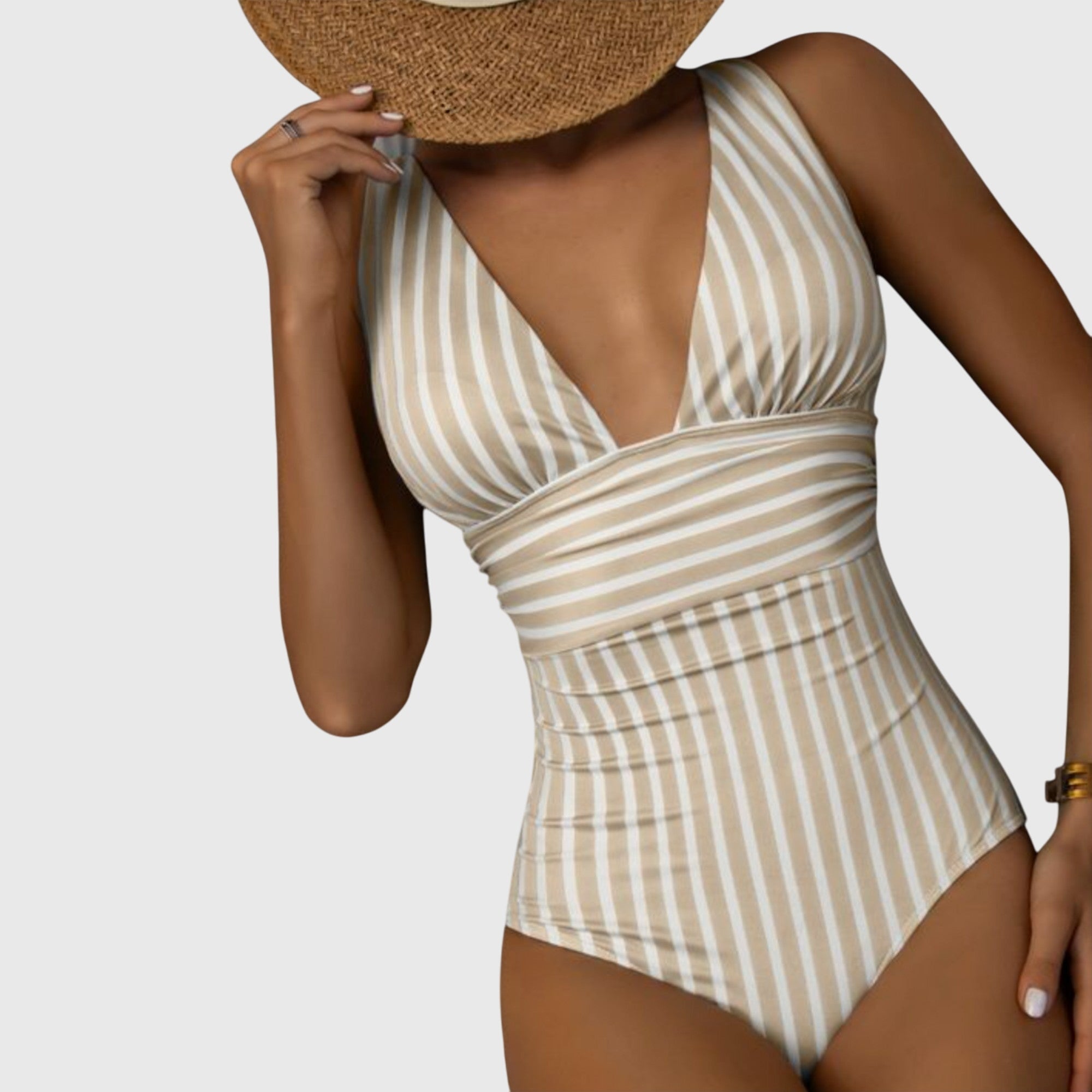 Sidonie | Maillot de bain une pièce à rayures avec soutien