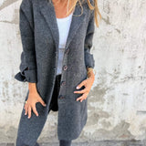 Renée - Manteau long décontracté avec revers