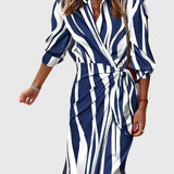 Everly | Robe Wrap Élégante avec Imprimé
