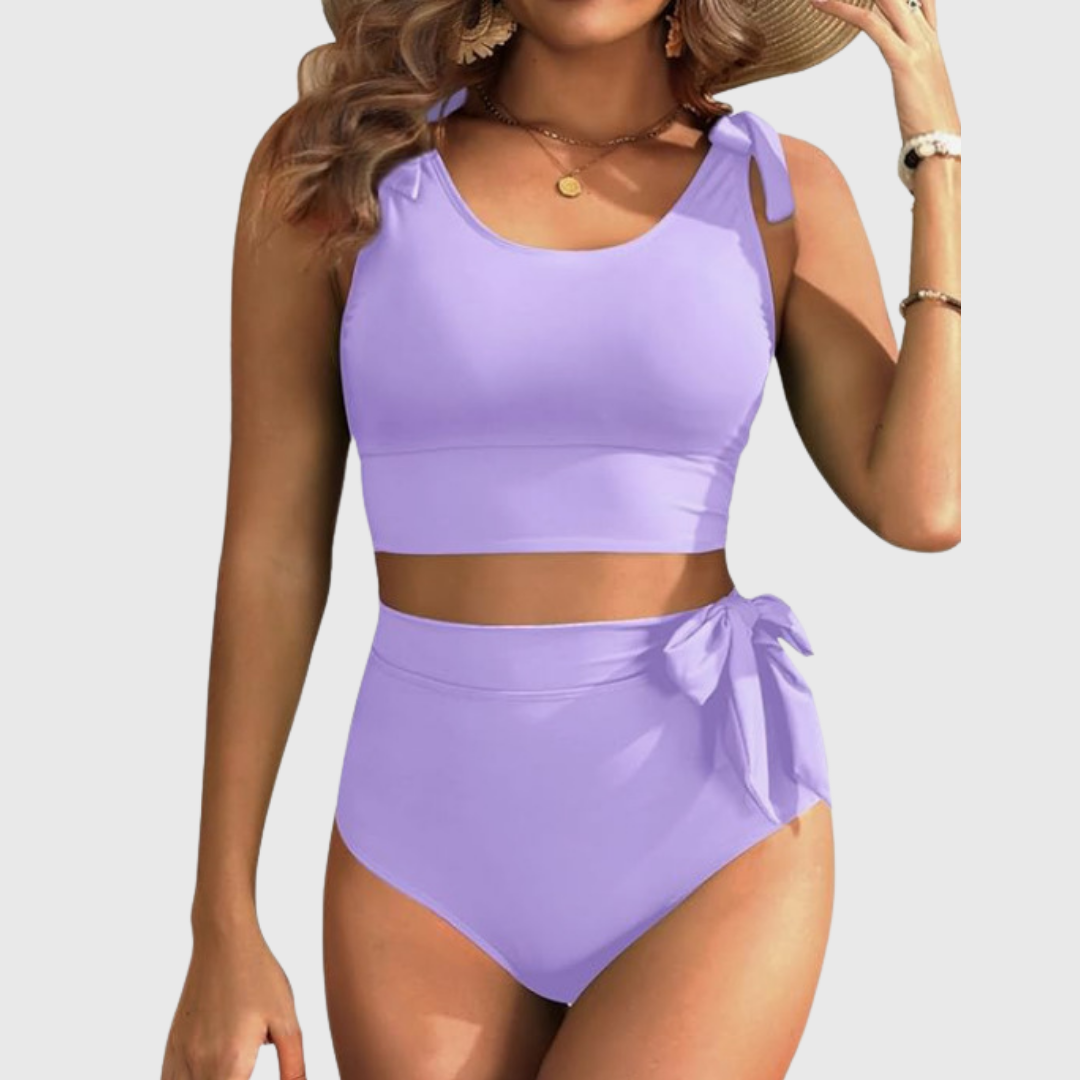 Auriane | Ensemble de Bikini Deux Pièces Taille Haute