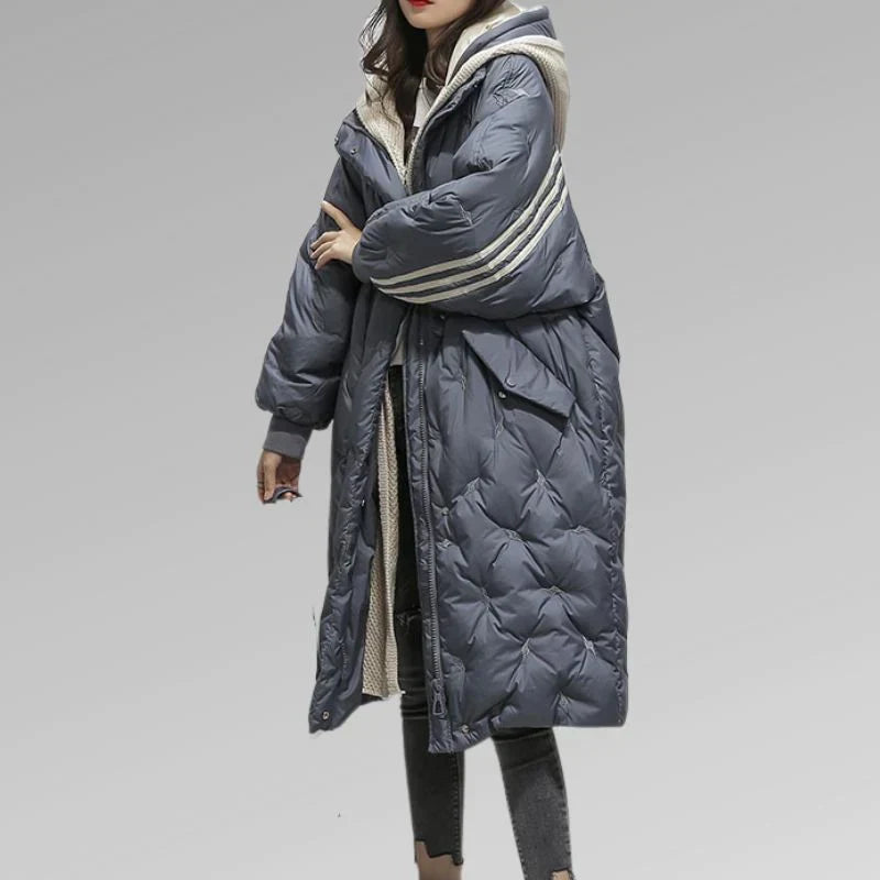 Gwendoline - Manteau d'hiver long avec doublure