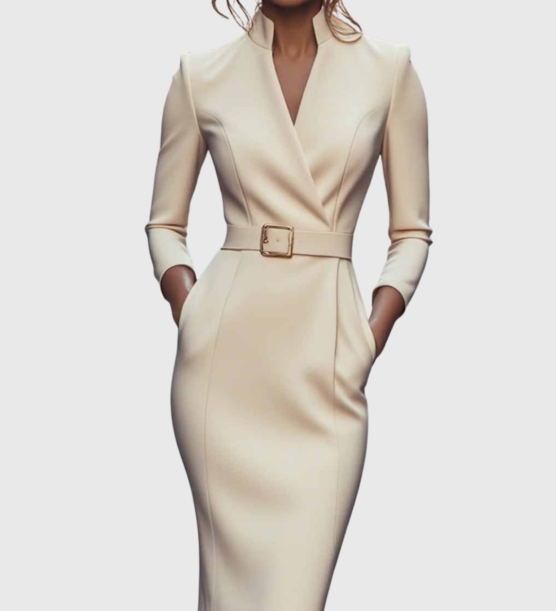 Camille | La Robe Maxi Power Ceinturée