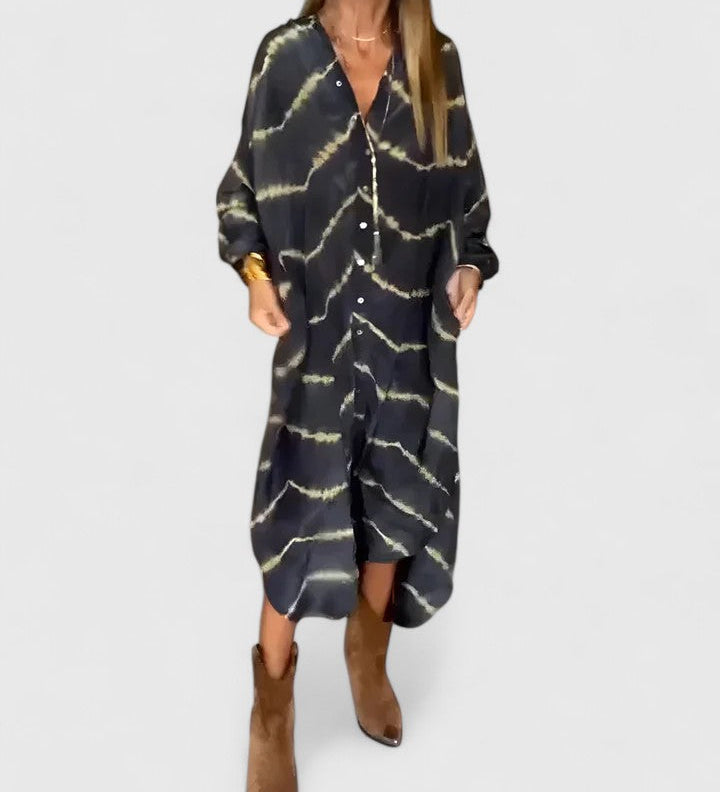 Manon | Robe Maxi Rayée Boho Élégante