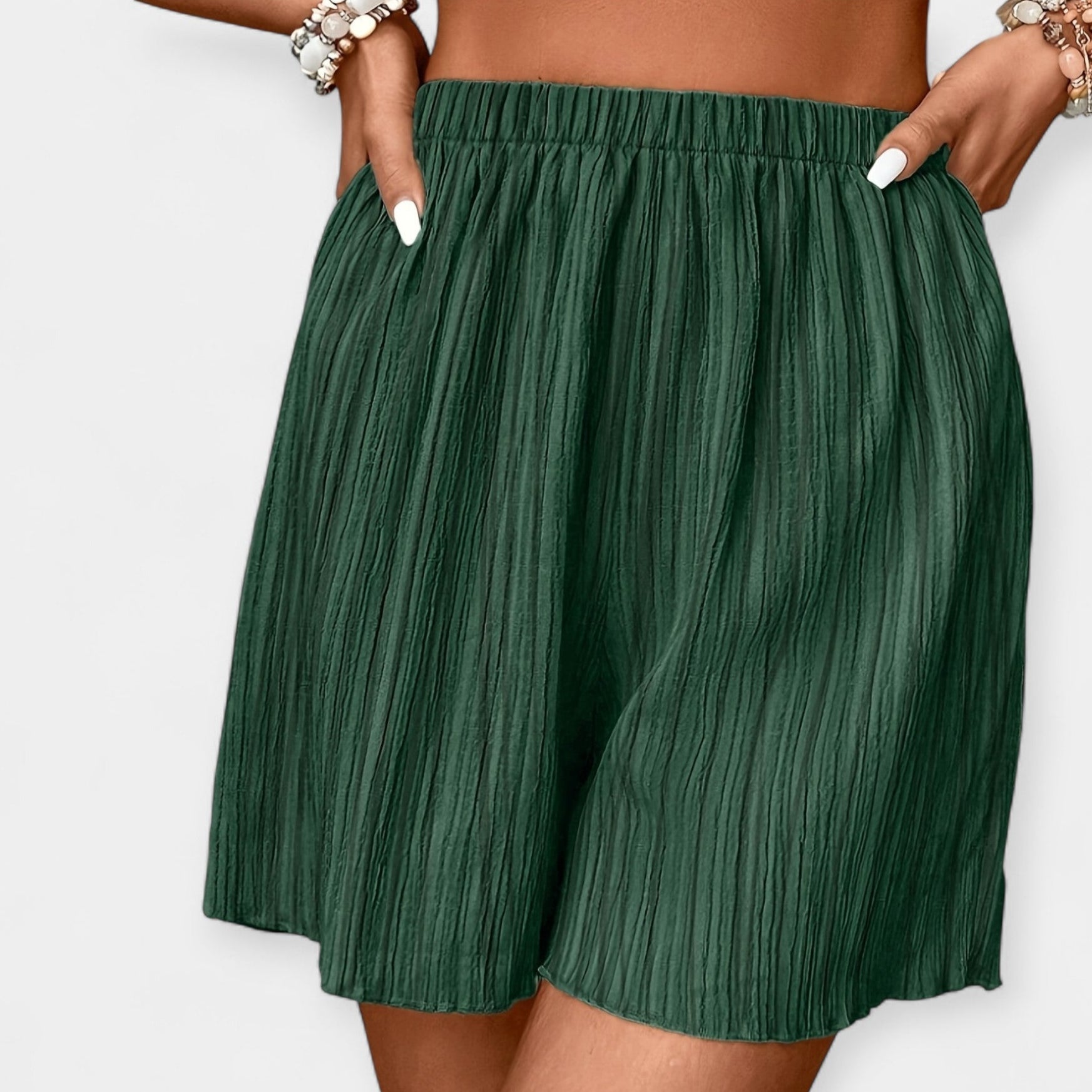 Shorts Élégants avec Pli