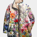 Rose | Charmante Veste Matelassée à Imprimé Floral Vintage