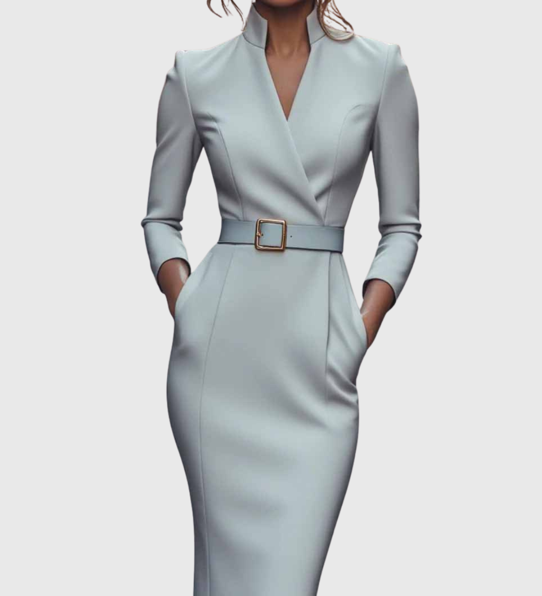 Camille | La Robe Maxi Power Ceinturée