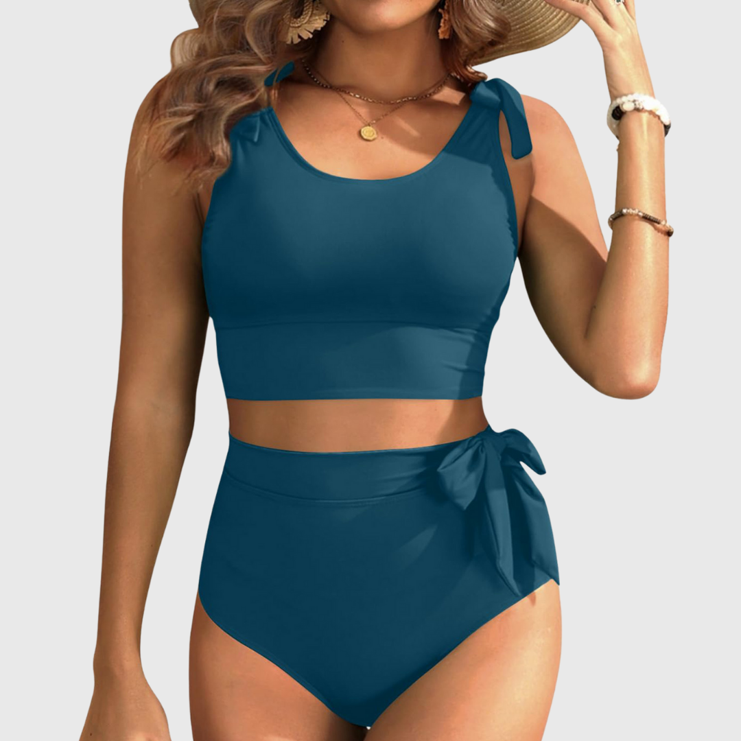 Auriane | Ensemble de Bikini Deux Pièces Taille Haute