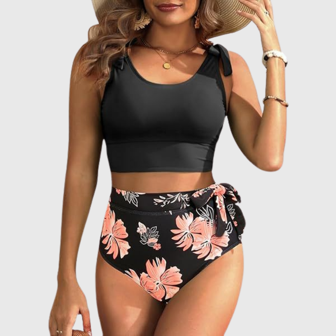 Auriane | Ensemble de Bikini Deux Pièces Taille Haute