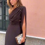 Dinard | Robe Maxi à Manches Cape