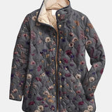 Violette | Veste Matelassée Imprimé Floral Vintage