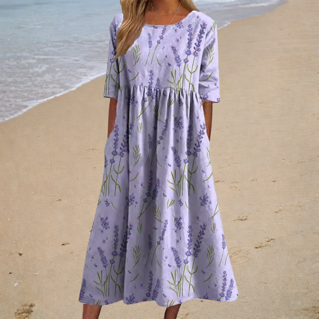Thais - Robe longue fluide chic et confortable