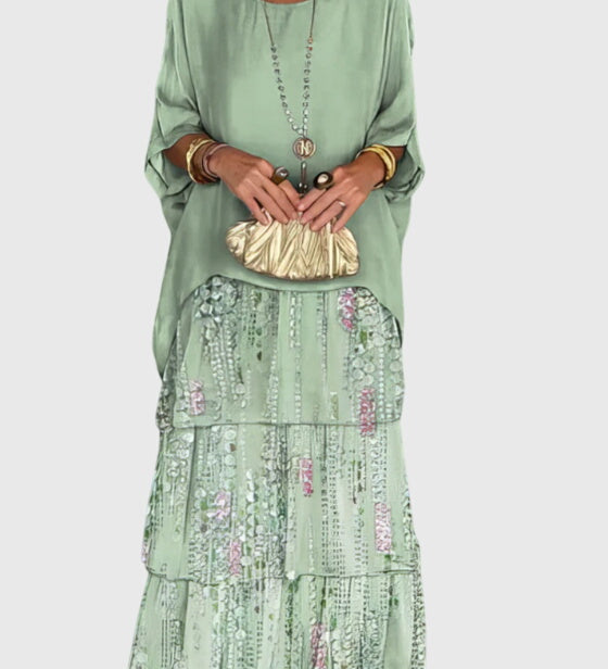 Patricia | Robe Élégante Longue et Fluide