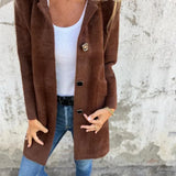 Bérangère - Manteau décontracté et épais avec revers