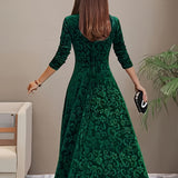 Julie | Robe Maxi Élégante à Motifs