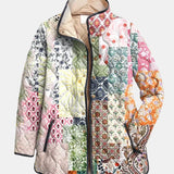 Muguet | Veste Matelassée Imprimé Floral Décontractée
