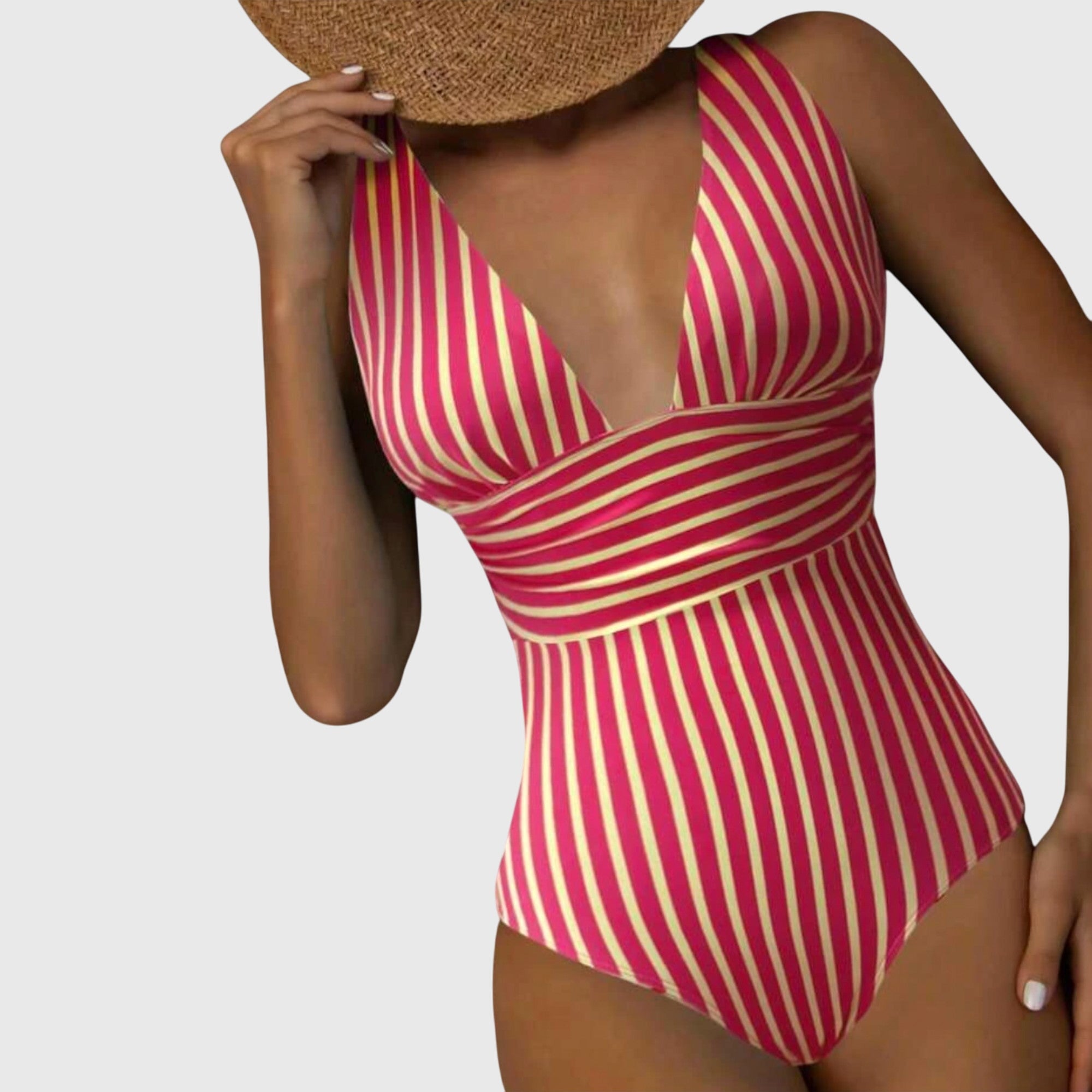 Sidonie | Maillot de bain une pièce à rayures avec soutien