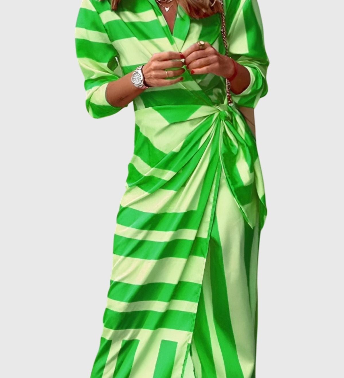 Everly | Robe Wrap Élégante avec Imprimé