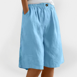 Shorts en Lin avec Poches