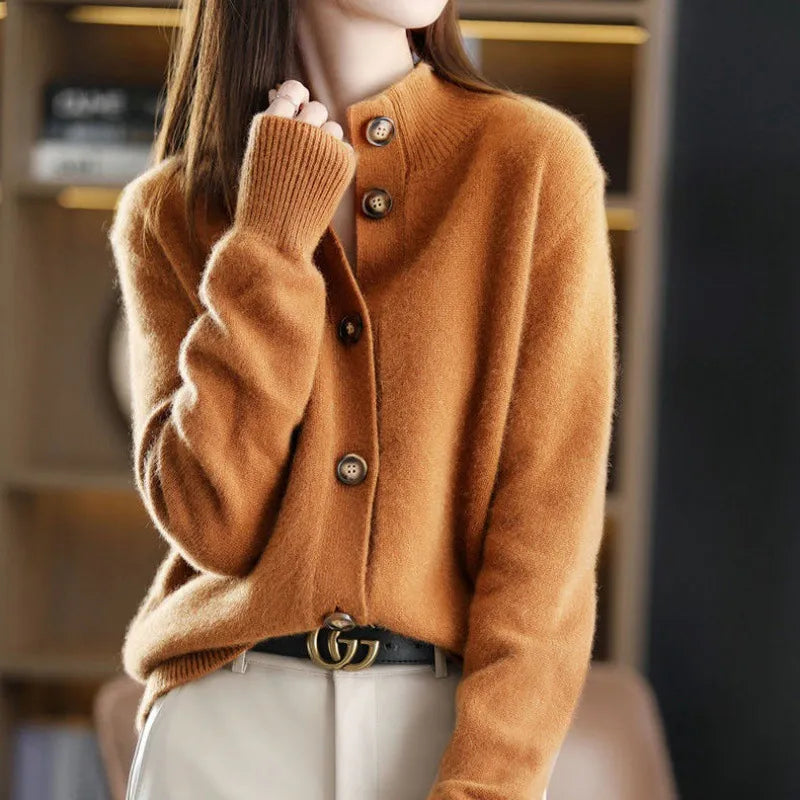 Marceline - Cardigan en Tricot Détendu et Confortable