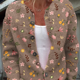 Salomé - Cardigan Tricot Floral